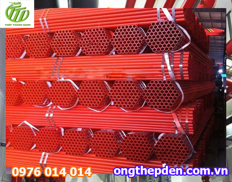 Ống thép sử dụng trong hệ thống PCCC tại kho Thép Thanh Danh
