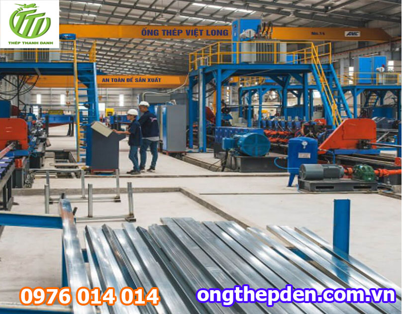 Ống thép được sản xuất theo quy trình kiểm tra chất lượng từng khâu