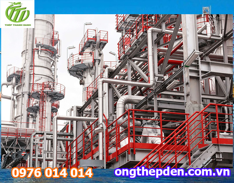 Ống thép được ứng dụng rộng rãi trong ngành hóa chất và dầu khí