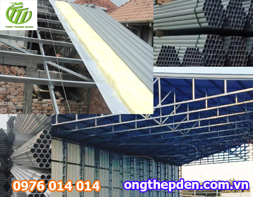 Làm mái che nên dùng ống thép nào