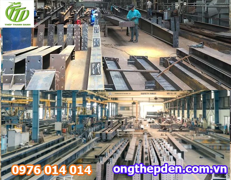 Gia công ống thép kết cấu thép tại xưởng