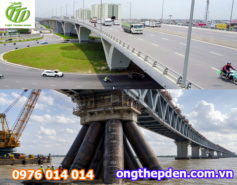 Ống thép là vật liệu chủ yếu trên các cây cầu